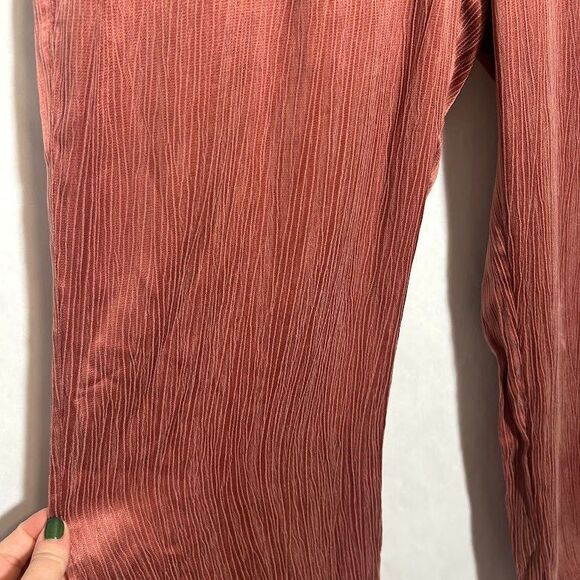 NWT Soft Surroundings Straight Leg Pull On Pants PM Petite Cupro Rayon Pink NEW - Picture 6 of 8